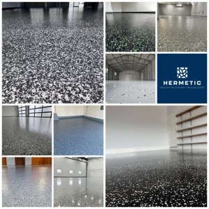 Sisteme pardoseli epoxidice cu fulgi decorativi